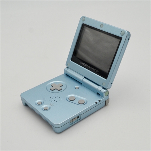 Gameboy Advance SP Konsol - Model AGS-001 - Pearl Blue - SNR XEH18032036 (B Grade) (Genbrug)